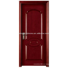 Puerta de madera sólida puerta de madera/Interior de precio comercial con pintura MJ-216 de China Top 10 marca